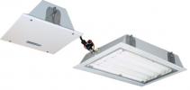 Ex-recessed ceiling emergency light fitting eLLB 204 18 (4 x 18 W) NIB 2/6-2M, Sheet Metal, painted