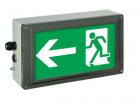 Ex-Escape Sign Luminaires Ex-LITE with silk screened legend PL 1 x M25 plastic gland, 1 x screwing plug M25