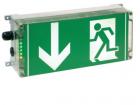 Ex-Escape Sign Luminaires EXIT N with silk screened legend PU, 1 x plastic gland M25, 1 x screwing plug M25