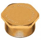 Ex-e Threaded plug brass nickel plated NPT 4