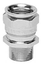 Ex-e/d cable gland ADE 1F brass nickel plated ISO M100 x 1,5