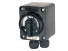 Industry safety switch 10A 3-pole, 1 auxiliary contact