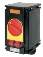 Industry safety switch 40 A 3-pole, EMERGENCY-STOP, 2 auxiliary contacts