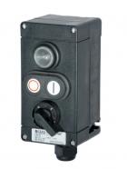 Ex-control unit GHG 411 83, 1 x signal lamp SIL, 1 x double pushbutton DDT, 1 x control switch SCT