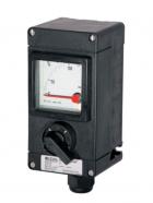 Ex-control unit GHG 411 83, 1 x control switch SCT, 1 x Measuring instrument AM 72,scale 0-100 %,150 %