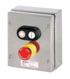 Ex-control unit GHG 414, 1 x double pushbutton DDT, 1 x mushroom-head pushbutton SGT