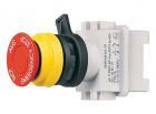 EMERGENCY-STOP mushroom-head pushbutton, 2 NO, red, German, English for panel mounting 418 815