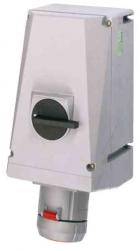 Wall socket industrial, 63 A with switch 380 - 415 V/4P