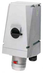 Wall socket with switch industrial, 125 A 200 - 250 V/4P