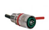 eXLink 6+1 Inlet > 2000 cm³, nickel plated brass, M25, 2,5 mm² ,wire 30 cm, with locking device