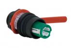 eXLink 4 pole + PE Receptacle plastic, M20, 2,5 mm wire, 30 cm, with locking device