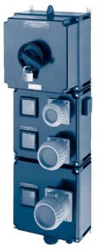 Ex-Maintenance Socket 80 A CEE 63A+32A+16A+1x earthed socket